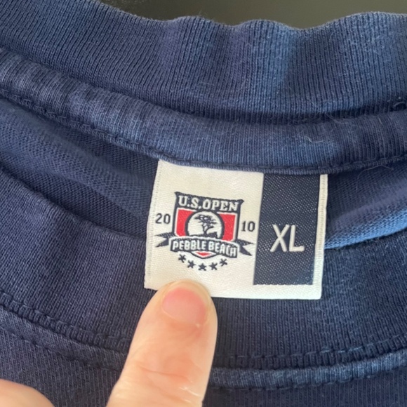 Mens 2010 U.S. Open Pebble Beach Long Sleeve Tee Size XL Navy - Picture 6 of 7